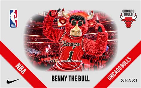 Download wallpapers Benny the Bull, mascot, Chicago Bulls, NBA ...