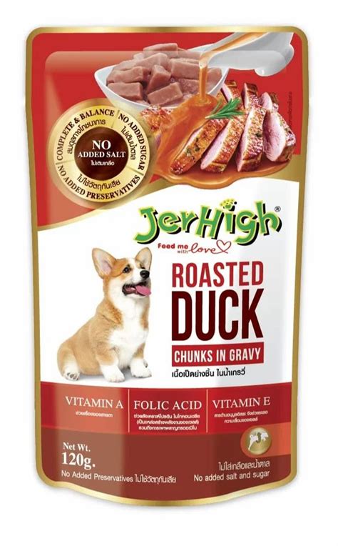 Jerhigh Wet Dog Food For All Life Stages, Human Grade High Protein Chicken, Gravy Roasted Duck ...