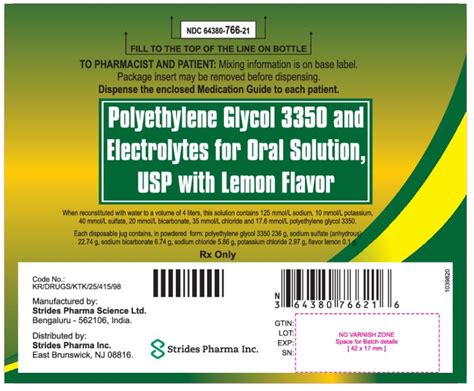 - What Is Peg 3350 Electrolyte Solution