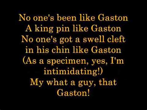 Gaston lyrics - YouTube