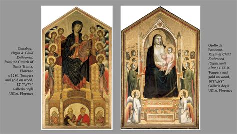 Kenney Mencher: Giotto di Bondone, Virgin and Child Enthroned, (Ognissanti Altar,) c 1310 ...