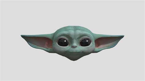 Baby Yoda Head (Grogu) - 3D model by Marco Mesoraca (@Marcomez18) [ea4e952] - Sketchfab