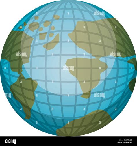 earth world map with continents in 3d Stock Vector Image & Art - Alamy