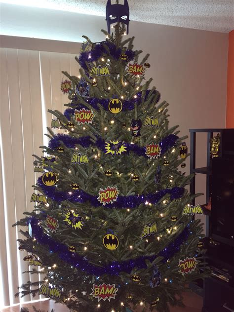 Batman Christmas Tree - A Superhero Themed Holiday Decoration