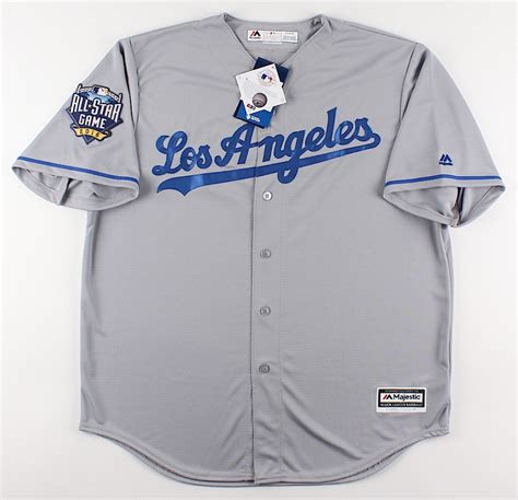 Corey Seager Signed Dodgers Authentic Majestic Jersey with 2016 All-Star Game Patch (MLB ...