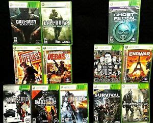 Original Microsoft XBOX 360 Games Classic Vintage xbox Video Games ...