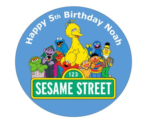 Sesame Street Cake Topper Edible Image - Etsy