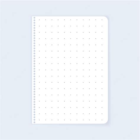 Premium Vector | Dotted notebook page