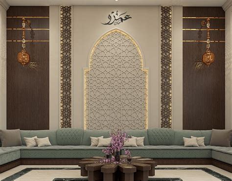 Arabic Majlis on Behance | Arabic interior design, Minimalist living ...