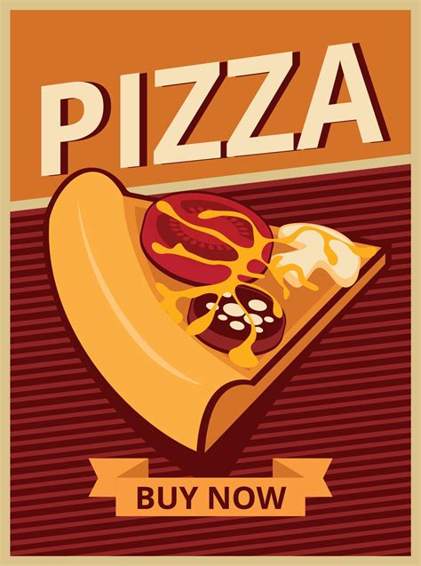 Pizza banner design. Fast food pizza dinner and restaurant, Order concept. 16022980 Vector Art ...