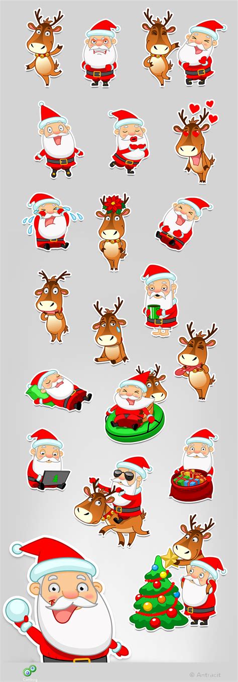 Stickers for New Year :: Behance