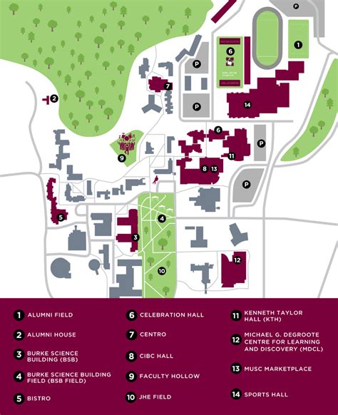 Mcmaster University Campus Map - Charin Aprilette