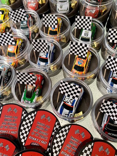 4 Pcs Race Cars Birthday, Race Car Favors, Party Favors, Play Dough Favors, Race Car Decorations ...