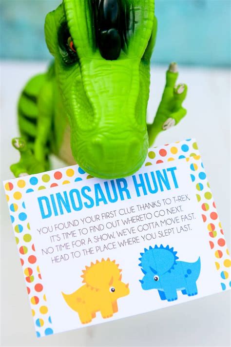 Printable Dinosaur Party Game and Scavenger Hunt - Play Party Plan