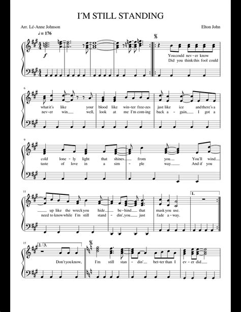 I´M STILL STANDING sheet music for Piano download free in PDF or MIDI