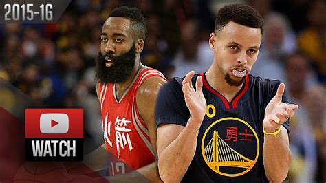 Stephen Curry vs James Harden DUEL Highlights (2016.02.09) Warriors vs Rockets - SICK! - YouTube