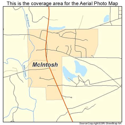 Aerial Photography Map of McIntosh, AL Alabama