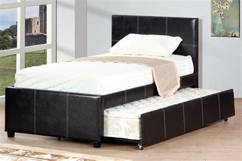 Twin or Full Platform Bed with Trundle, Espresso Finish F9214 | Casye Furniture