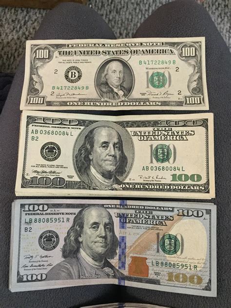 3 different styles of $100 bill : r/papermoney