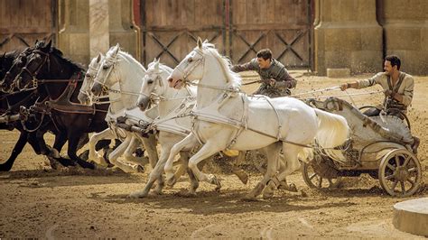 Chariot racing Roman style. (From the remake of Ben Hur, Paramont Pictures) | Chariot racing ...