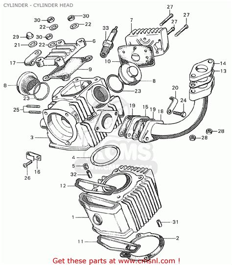 Honda C90 CUB ENGLAND CYLINDER - CYLINDER HEAD - buy CYLINDER ...