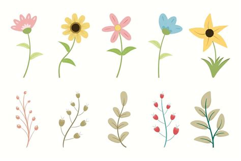 Spring Flowers Vector Art, Icons, and Graphics for Free Download