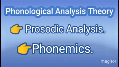 Prosodic Analysis, Phonemics. - YouTube