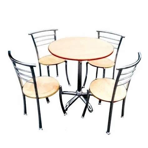 Glass, Wooden Stainless Steel MS Restaurant Table & Chair, Seating Capacity: Max 12 at best ...