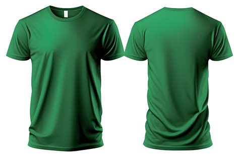 plain green t-shirt mockup template, with view,front, back, edited ...