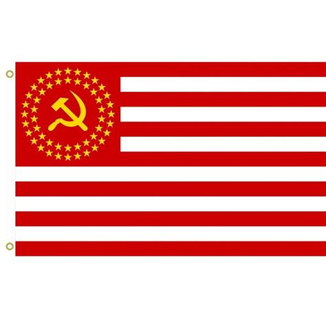 Large Flag United Socialist States of America 50 stars Flag Fictional flag of the United ...