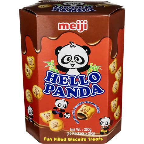 Meiji Hellopanda Large Biscuits Chocolate 260g | Woolworths