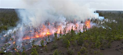 Hawaii volcano causes 75-acre wildfire