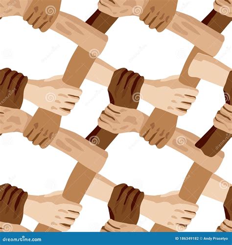 Different Races of People Holding Hands Together. Top View of Hands of Different Skin Colors ...