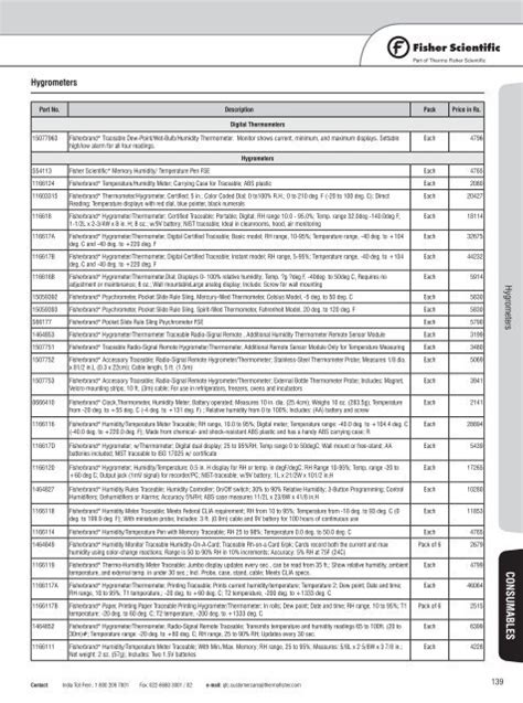 Hygrometers - Fisher Scientific: Lab Equipment