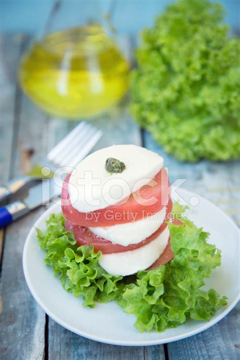 Salad With Mozzarella Stock Photo | Royalty-Free | FreeImages