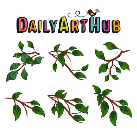 Tree Branches Clip Art Set – Daily Art Hub – Free Clip Art Everyday