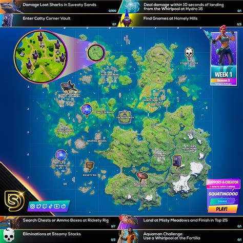 Fortnite Season 3 Week 1 Challenges Guide - Cheat Sheet - Pro Game Guides