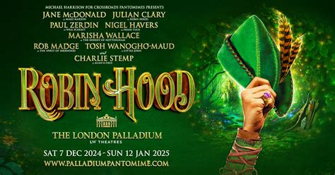 Star casting announced for 2024 Palladium Panto ROBIN HOOD | West End Best Friend