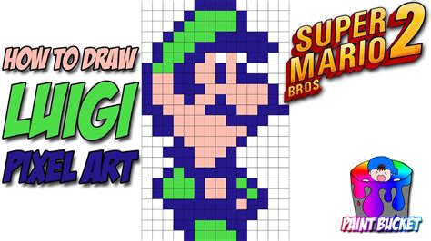 Pixel Art Grid Luigi - Pixel Art Grid Gallery