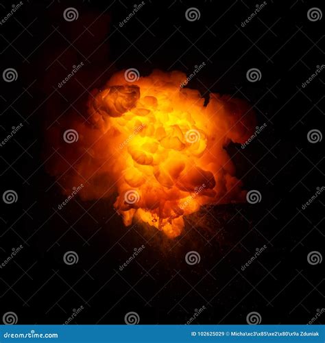 Fireball: Explosion, Detonation Stock Image - Image of design, bomb ...