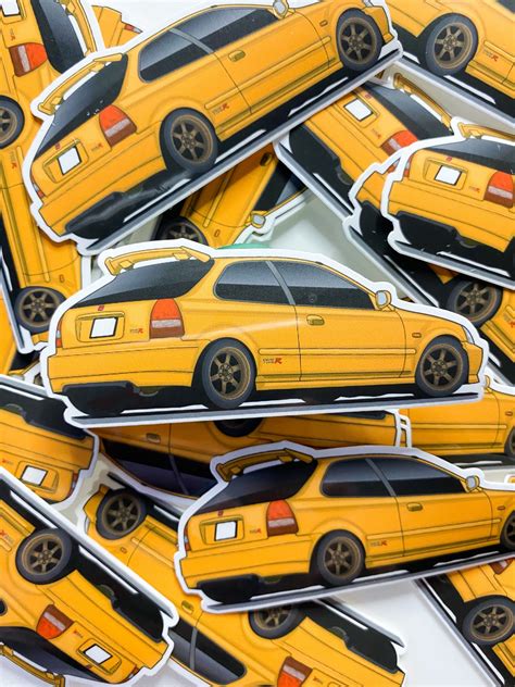 JDM Honda Civic Type R EK9 EK Hatch Vinyl Stickers | JDM Stuff