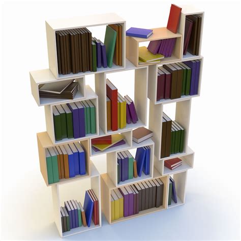 Bookshelf Free 3D Model - .fbx - Free3D