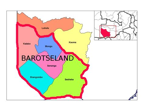 Barotse Lies: Map of Barotseland