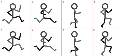 Stickman Walking Cycle Icon Looped Walk Sprites Animation,, 56% OFF