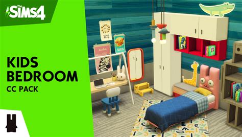 Kids Bedroom - CC Pack | The sims 4 packs, Sims 4 bedroom, Sims