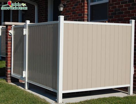 China Cheap PVC Tan Color 6′h/8′w Vinyl Privacy Garden Fence Panels ...