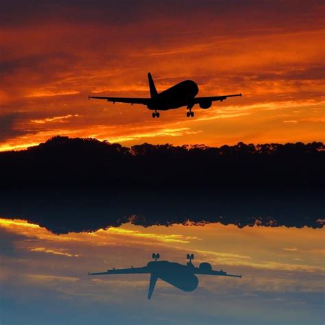 Awesome | Airplane silhouette, Airplane photography, Sunrise