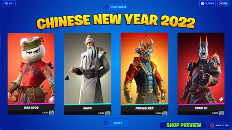 Fortnite Lunar Chinese New Year 2022 Item Shop Preview (Very Rare's ...