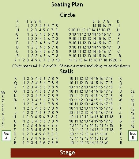 Lancaster Grand Theatre | Seating Plan, view the seating chart for the ...