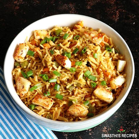 Singapore Fried Rice Recipe - Swasthi's Recipes